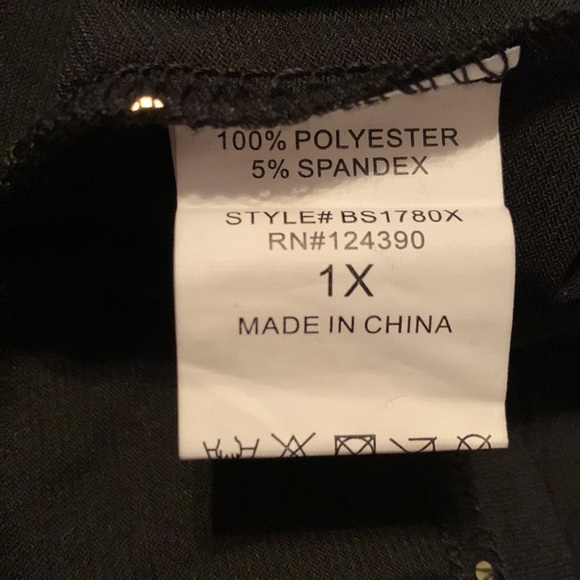 Plus Size Foil Dot Fringe
Bodysuit - BLACK NWT - Picture 4 of 5